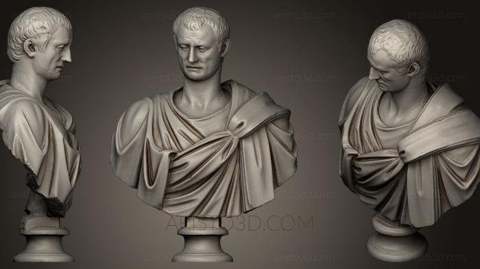 Busts and heads antique and historical (BUSTA_0492) 3D model for CNC machine